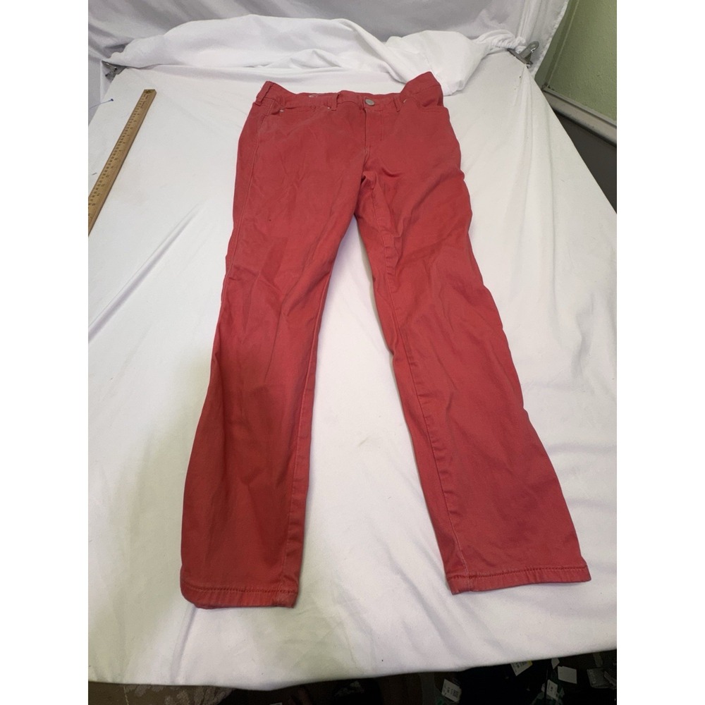 Seven7 Jeans Womens 12 Pink Slim Straight Stretch Cotton‎ Denim Capsule Everyday